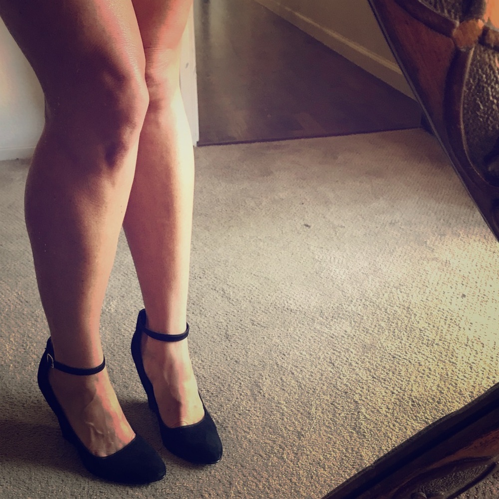 Forever 21 wedge Mary Janes  size 8